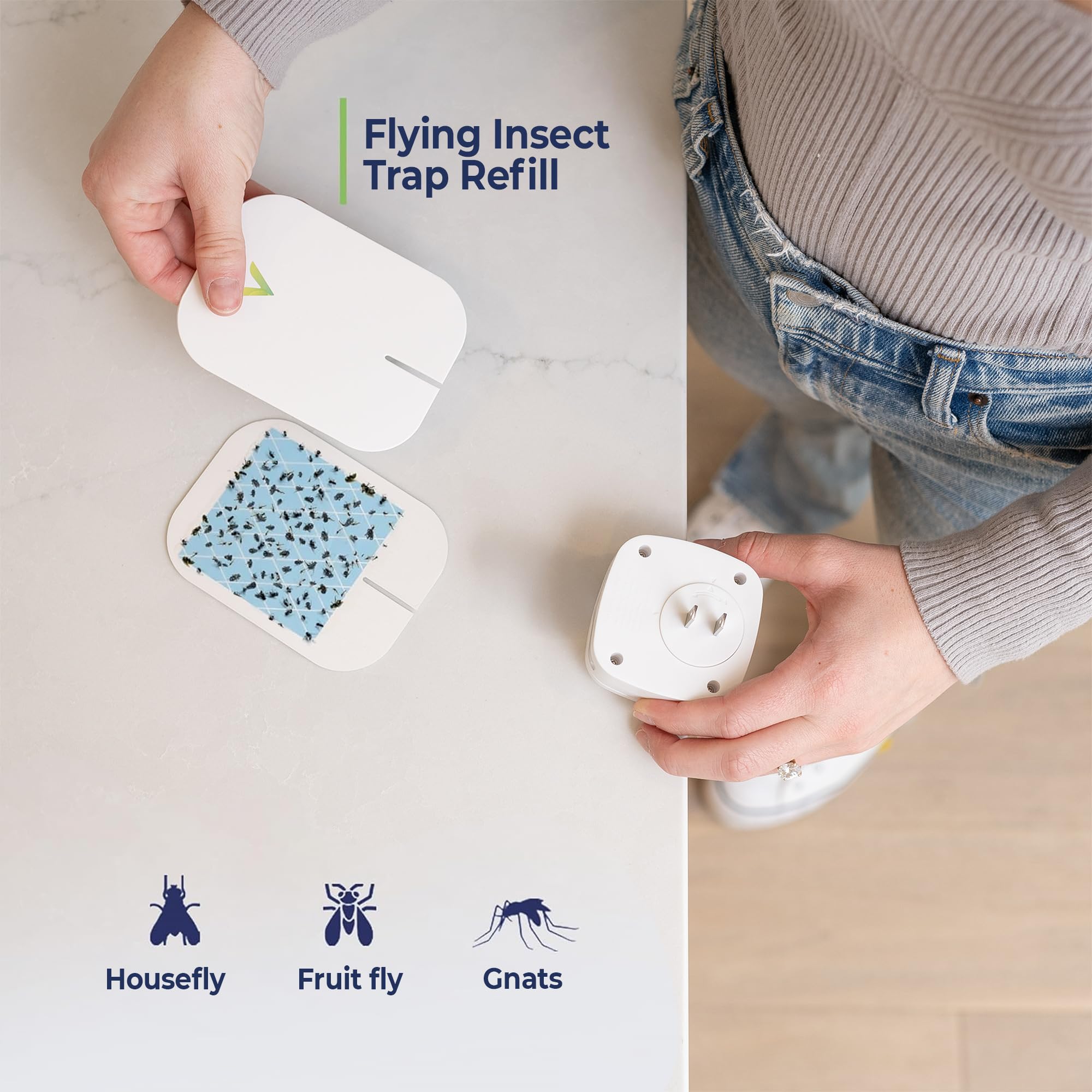 VEYOFLY adhesive texture detail highlighting tacky surface for trapping