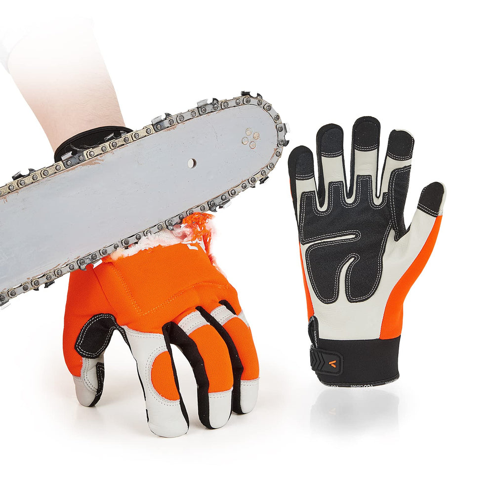 Vgo CA9760CS front view showing protective leather and PVC patches for grip
