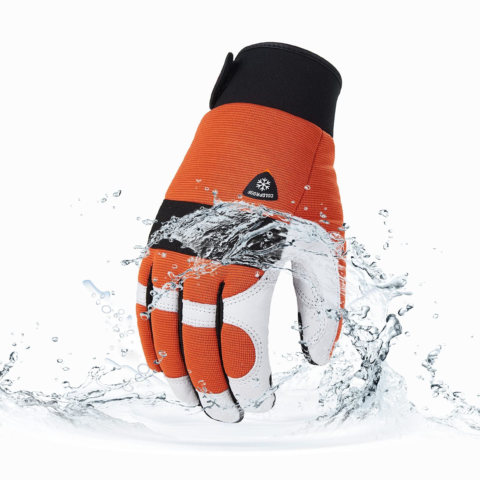 Vgo... glove in use on logging site demonstrating safe cold-weather handling