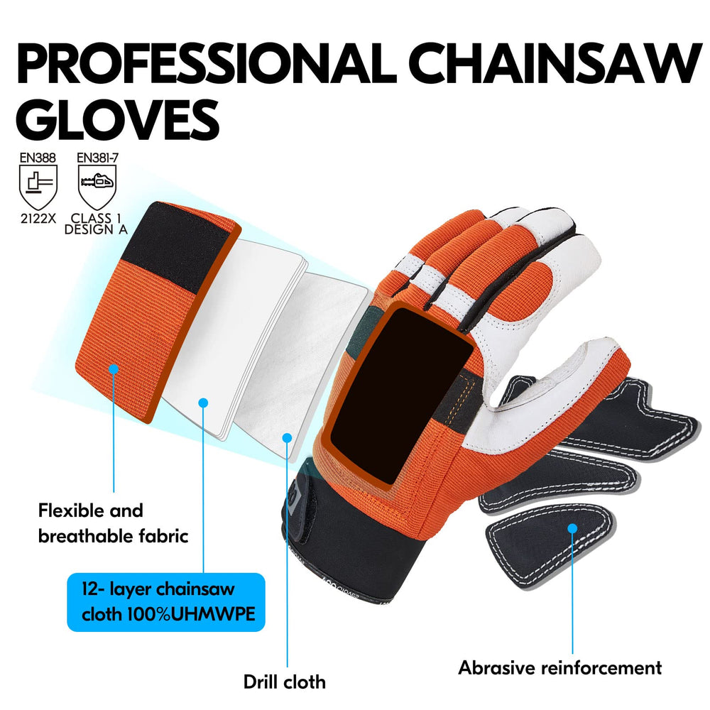 Vgo goatskin palm texture detail offering tactile grip and durable comfort