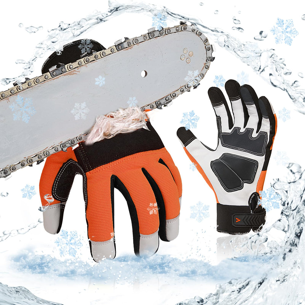 Vgo... left glove front packaging showing model and size for easy selection