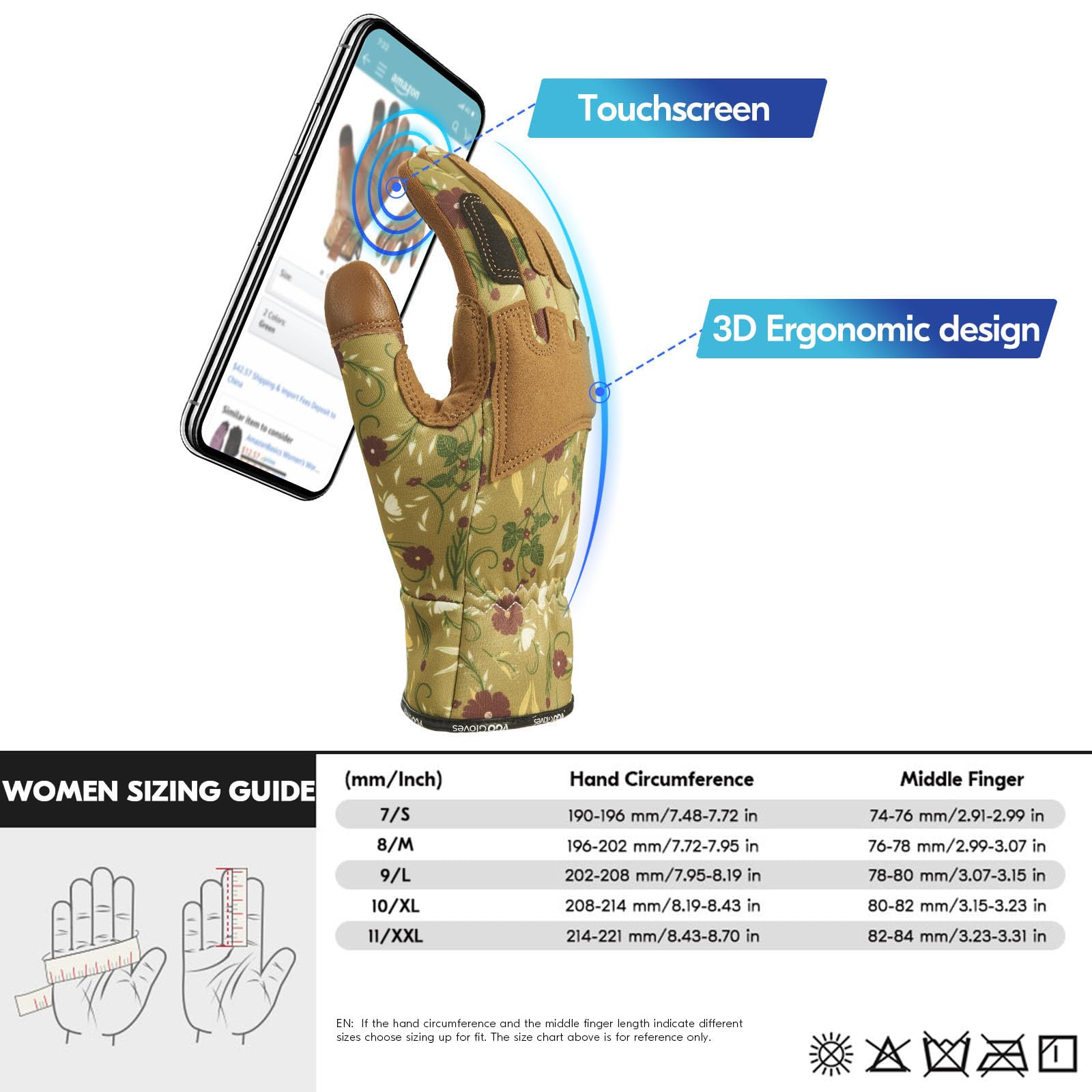 vgo size comparison with hand model illustrating women's fit and scale benefit