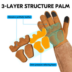 Vgo SL6592 pigskin leather close-up highlighting durable thorn resistance