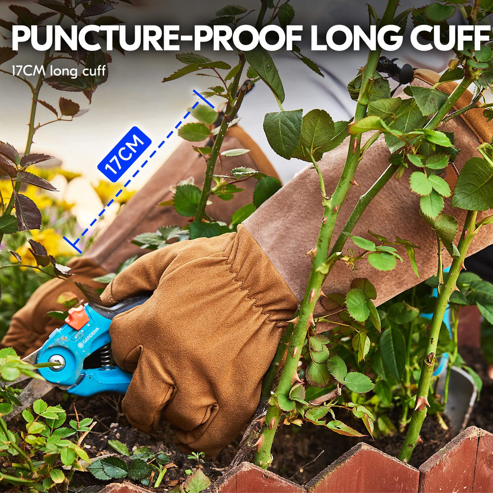 Vgo SL6592 worn during pruning demonstrating protection and touchscreen access