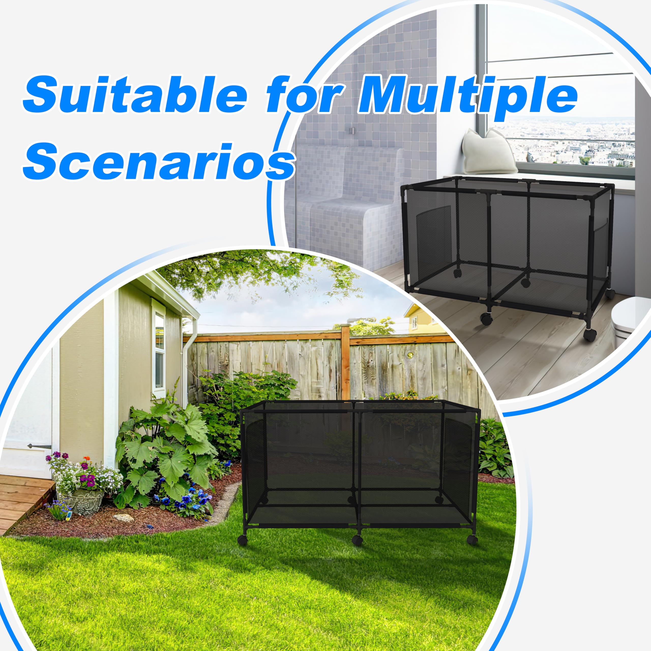 Vhelyom lifestyle backyard setting showing tidy patio and easy access benefit