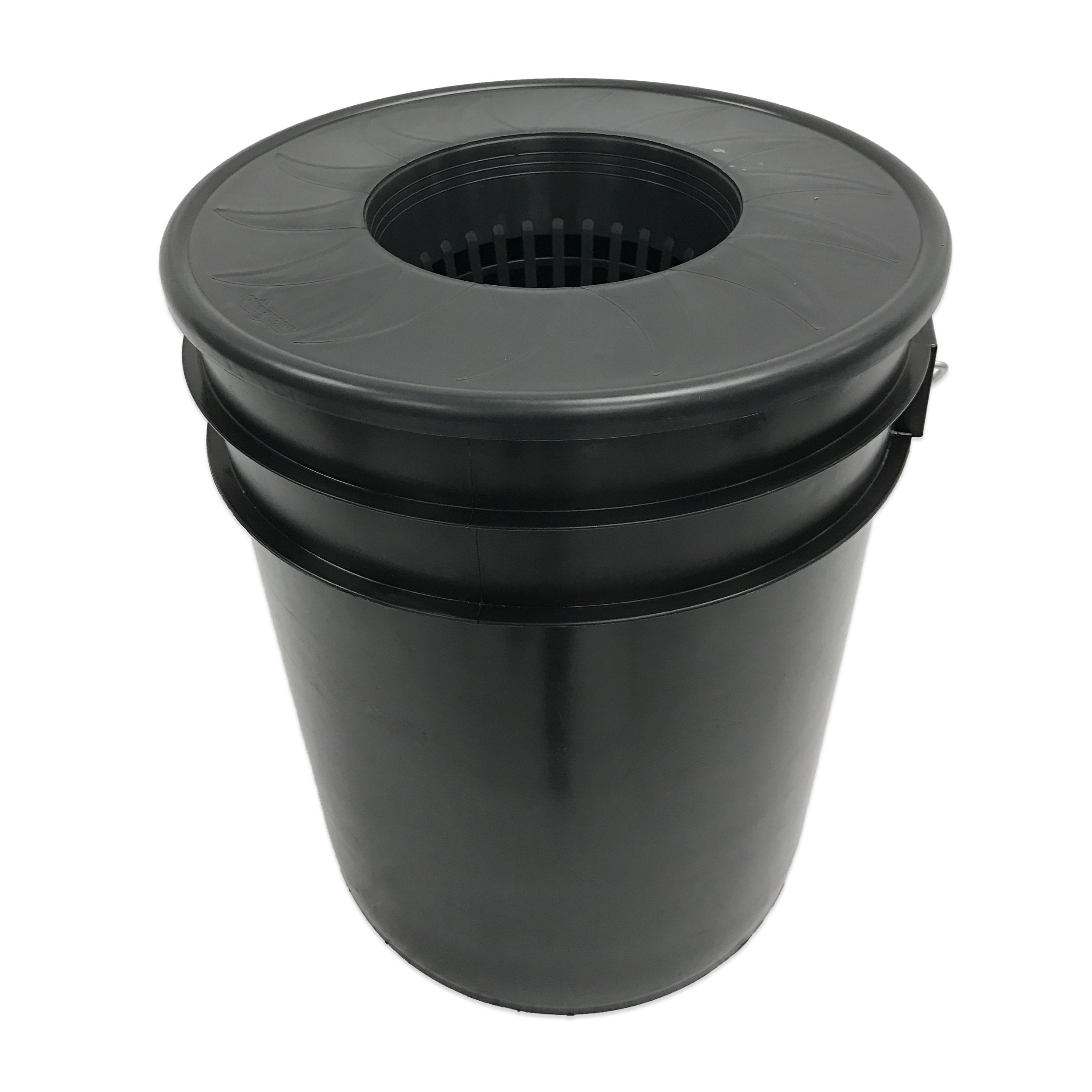 Viagrow installed in a 5 gallon bucket demonstrating secure placement