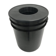 Viagrow installed in a 5 gallon bucket demonstrating secure placement