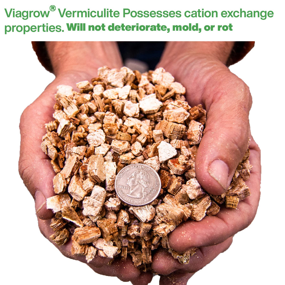 Viagrow mixed with perlite and coconut coir creating balanced, airy potting blend