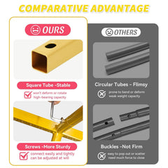 VibeHaven joint buckle close-up demonstrating tool-free fast assembly benefit
