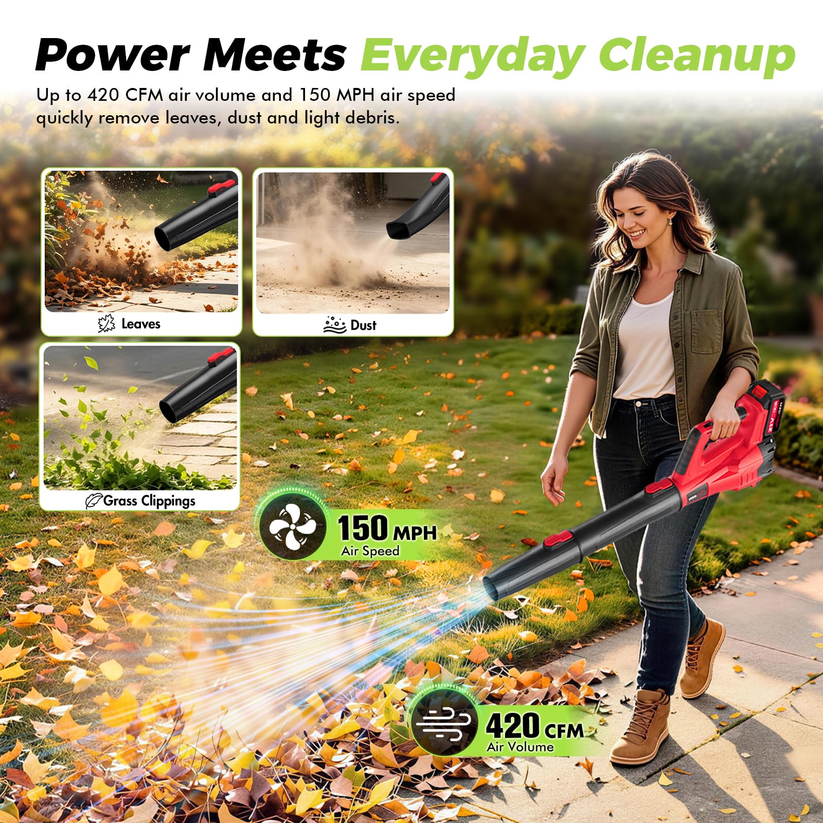 VIBOGEN dual 21V 4.0Ah batteries with charger, extended runtime benefit