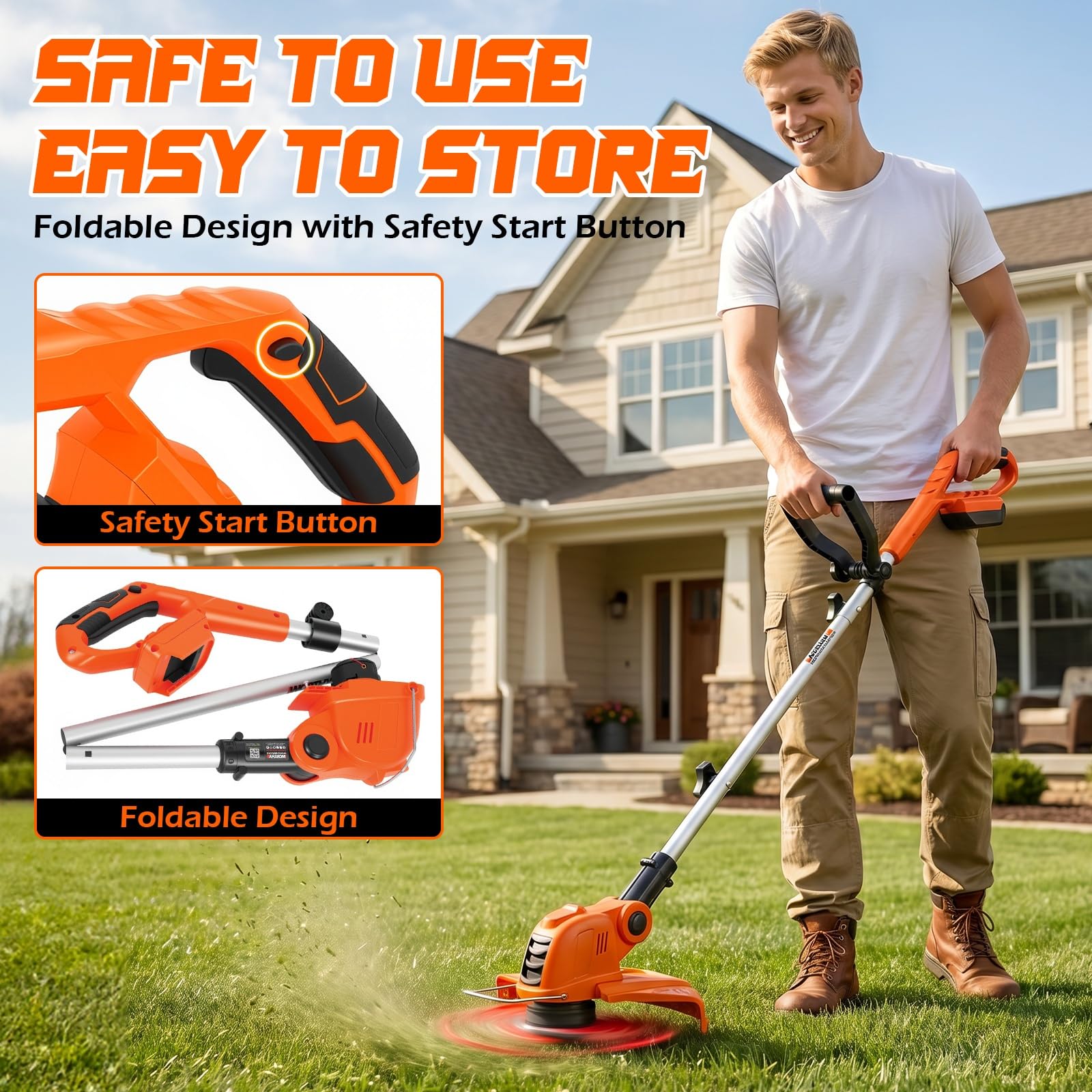 VIBOGEN ergonomic handle detail offering reduced arm fatigue and control