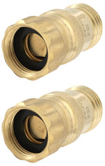 Vibrant Yard regulator front view showing robust lead-free brass, durable outdoor performance