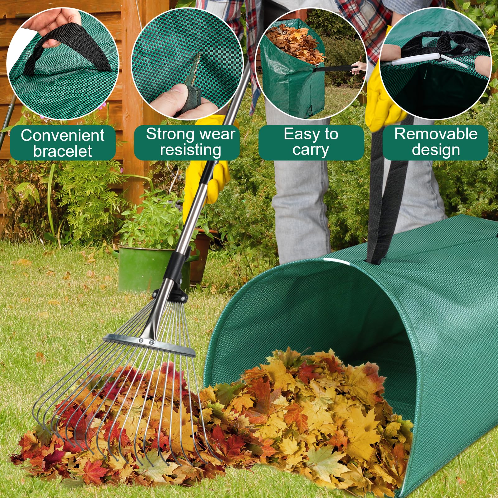 vicamb bag with PP fiberglass rods installed providing rigid support