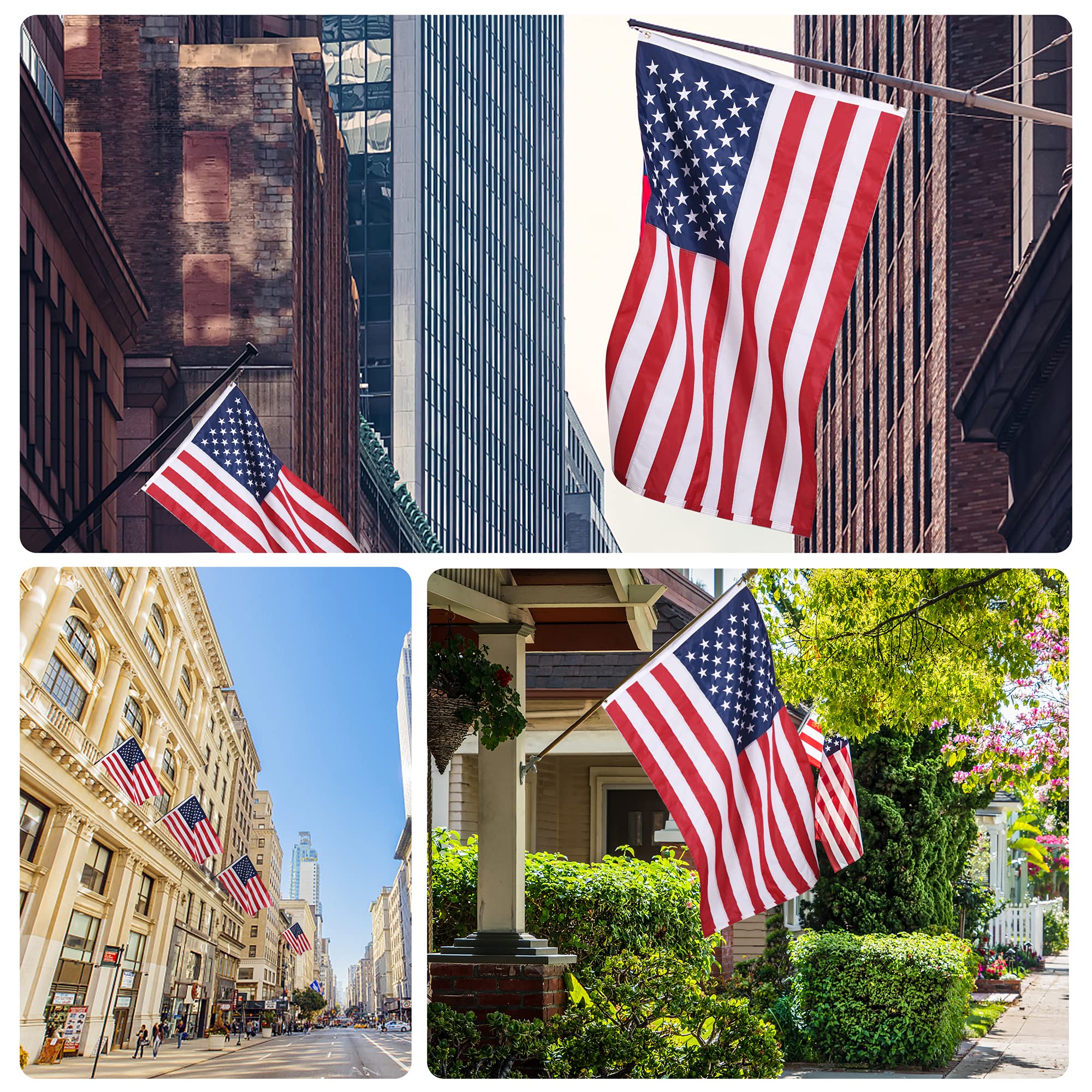 VICDRIA flag displayed in yard showing size and patriotic curb appeal