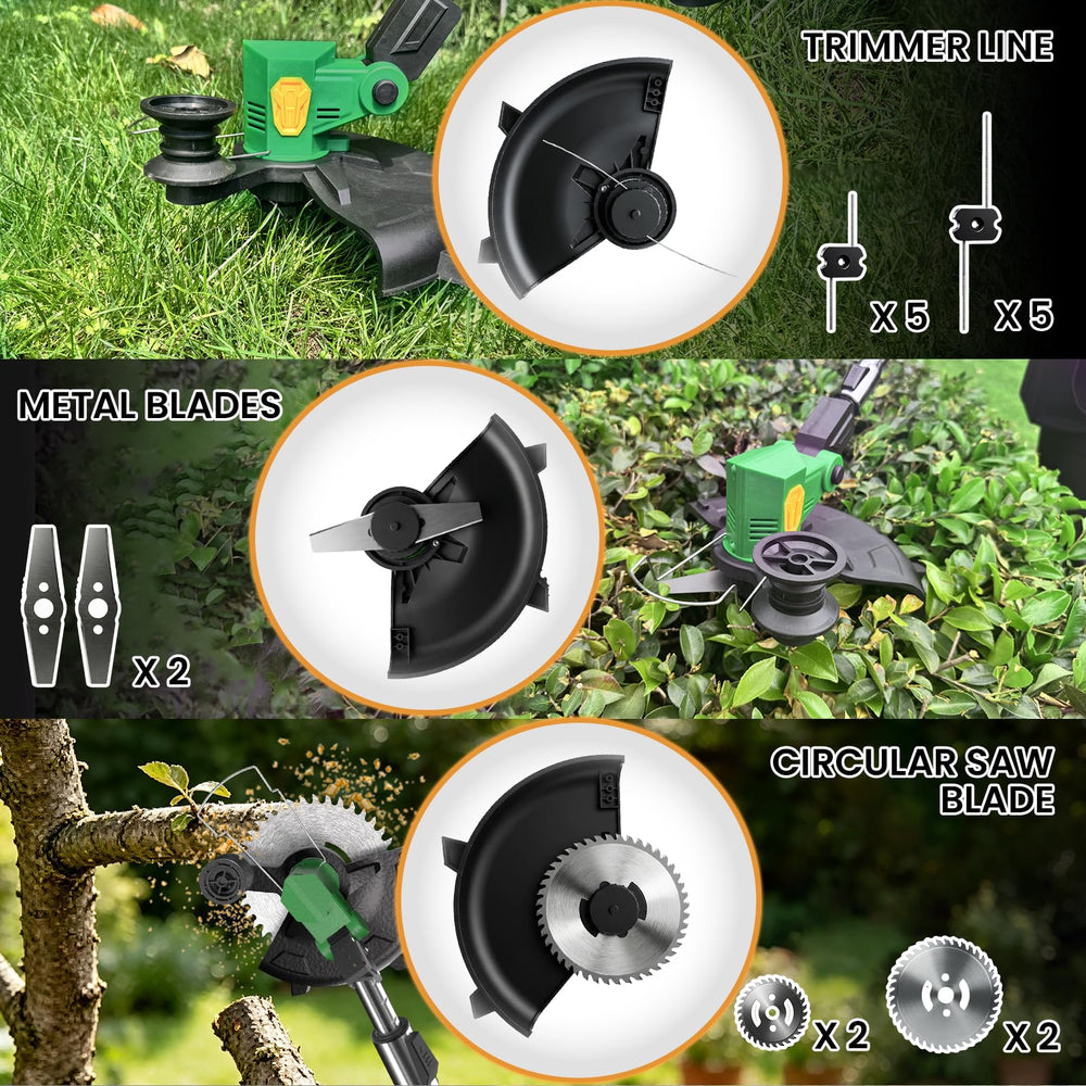 Vicien adjustable angled head trimming under a flower bed for better reach