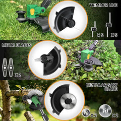 Vicien adjustable angled head trimming under a flower bed for better reach
