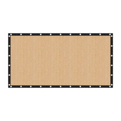 VICLLAX front view of 10x14 wheat shade cloth showing full coverage and benefit