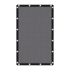 VICLLAX front view of grey 6x10 ft shade cloth showing compact folded packaging and benefits