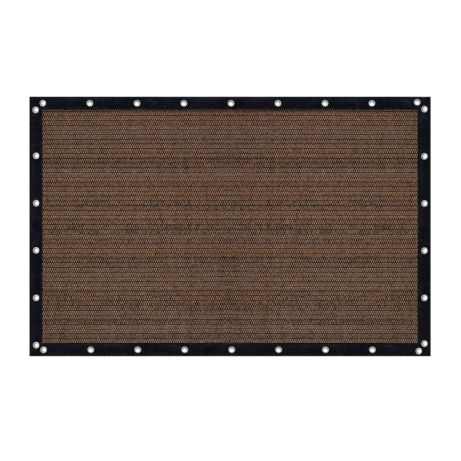 VICLLAX front view of mocha shade cloth showing full panel and color benefit