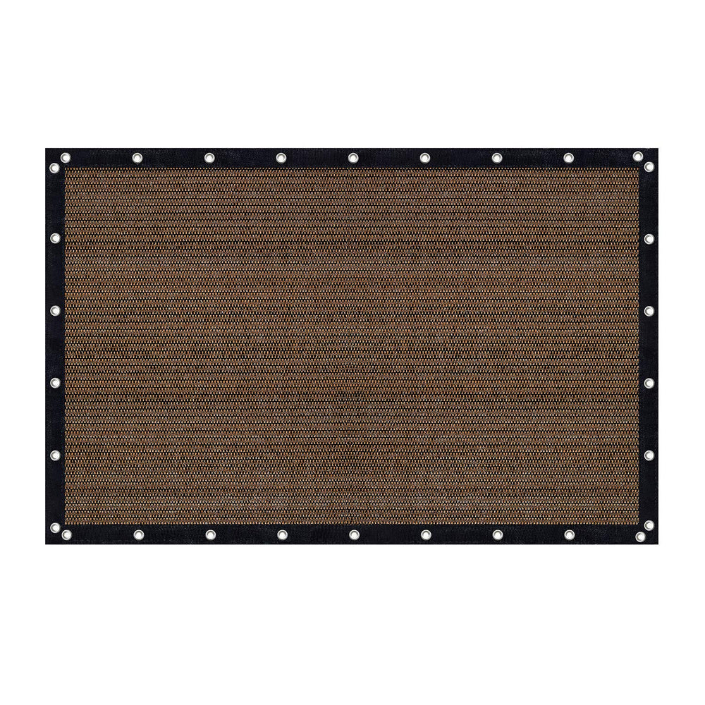 VICLLAX front view of mocha shade cloth showing full panel and color benefit
