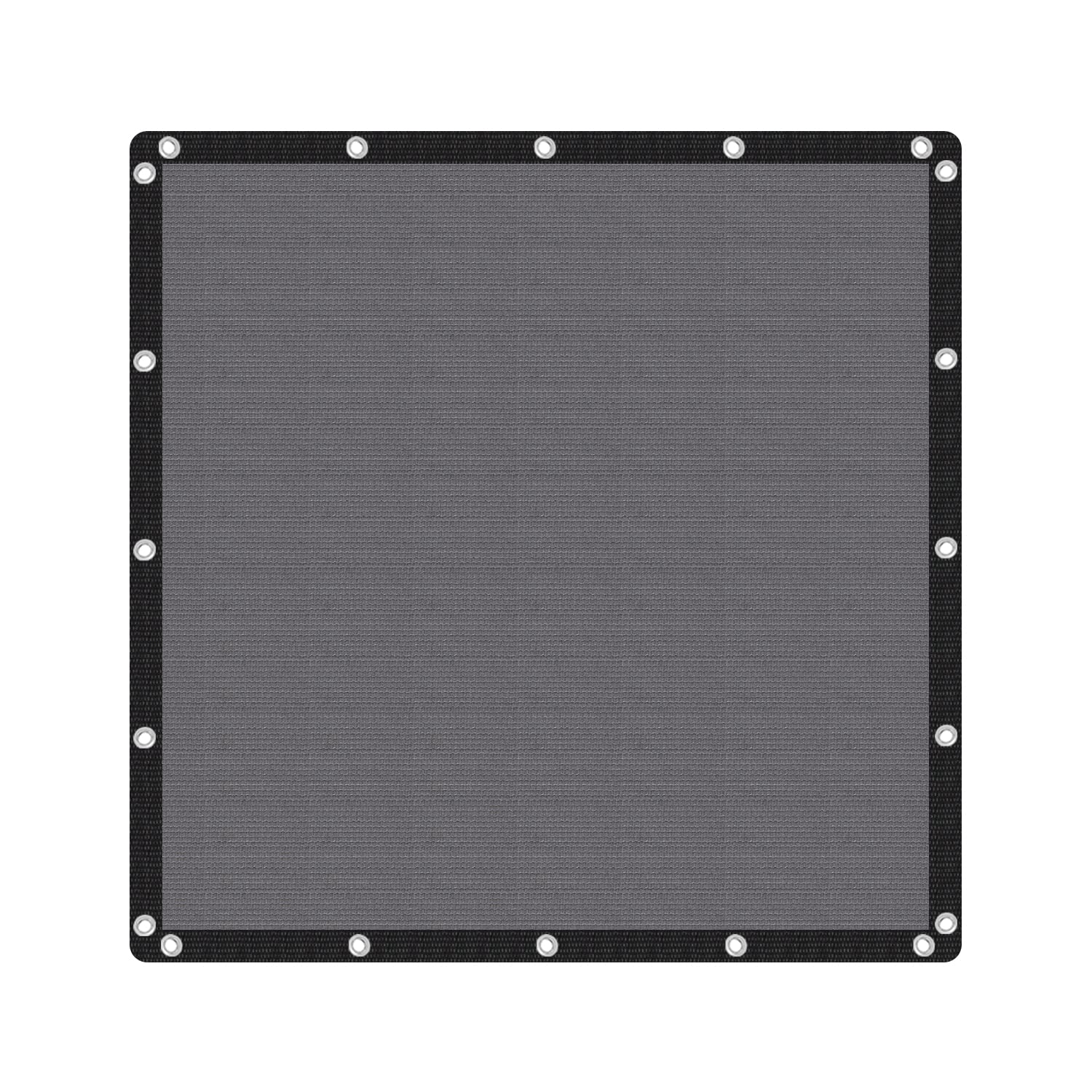 VICLLAX front view of grey shade cloth showing full coverage benefit