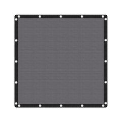VICLLAX front view of grey shade cloth showing full coverage benefit