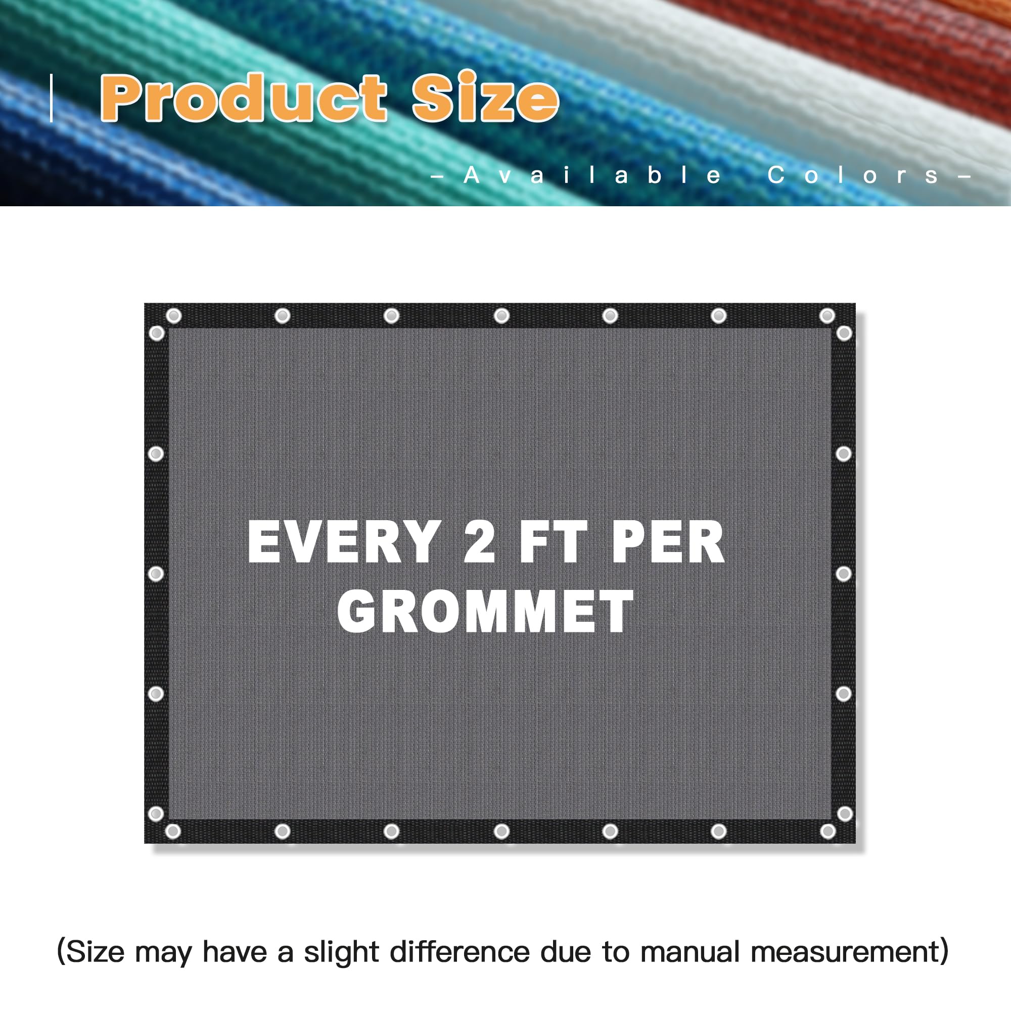 VICLLAX cloth beside measuring tape and tools showing 6x8 ft scale and easy install