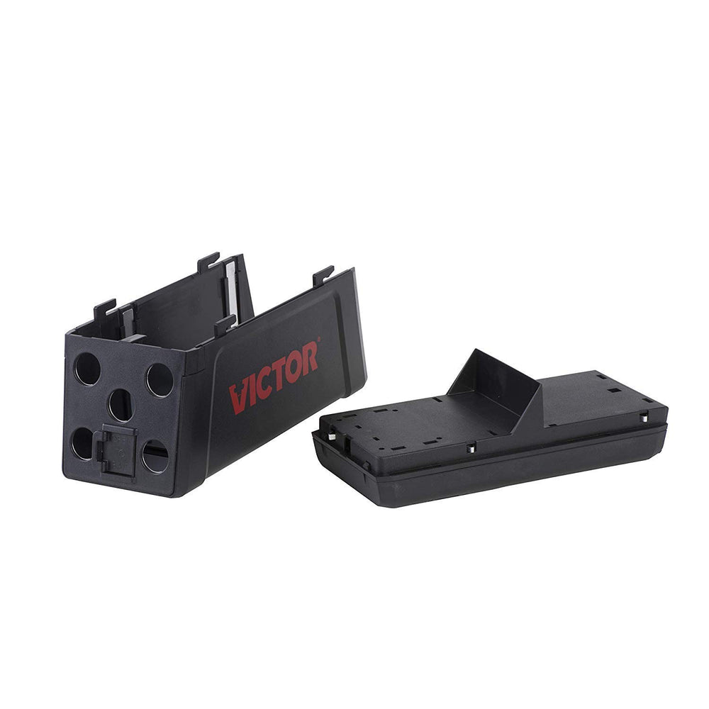 Victor LED indicators lit green and red showing catch and low-battery alerts benefit