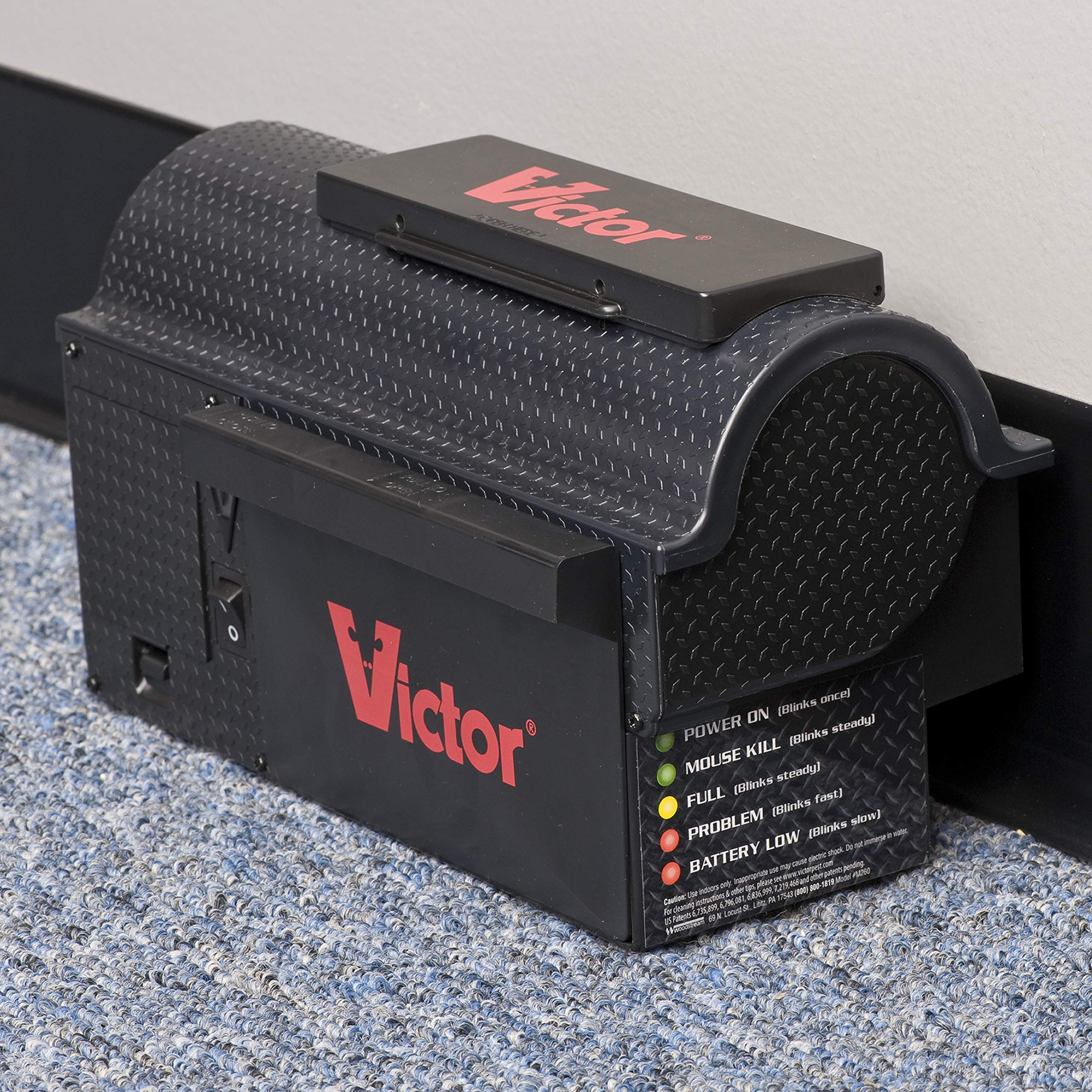 Victor beveled columns close-up showing secure positioning over trigger plate