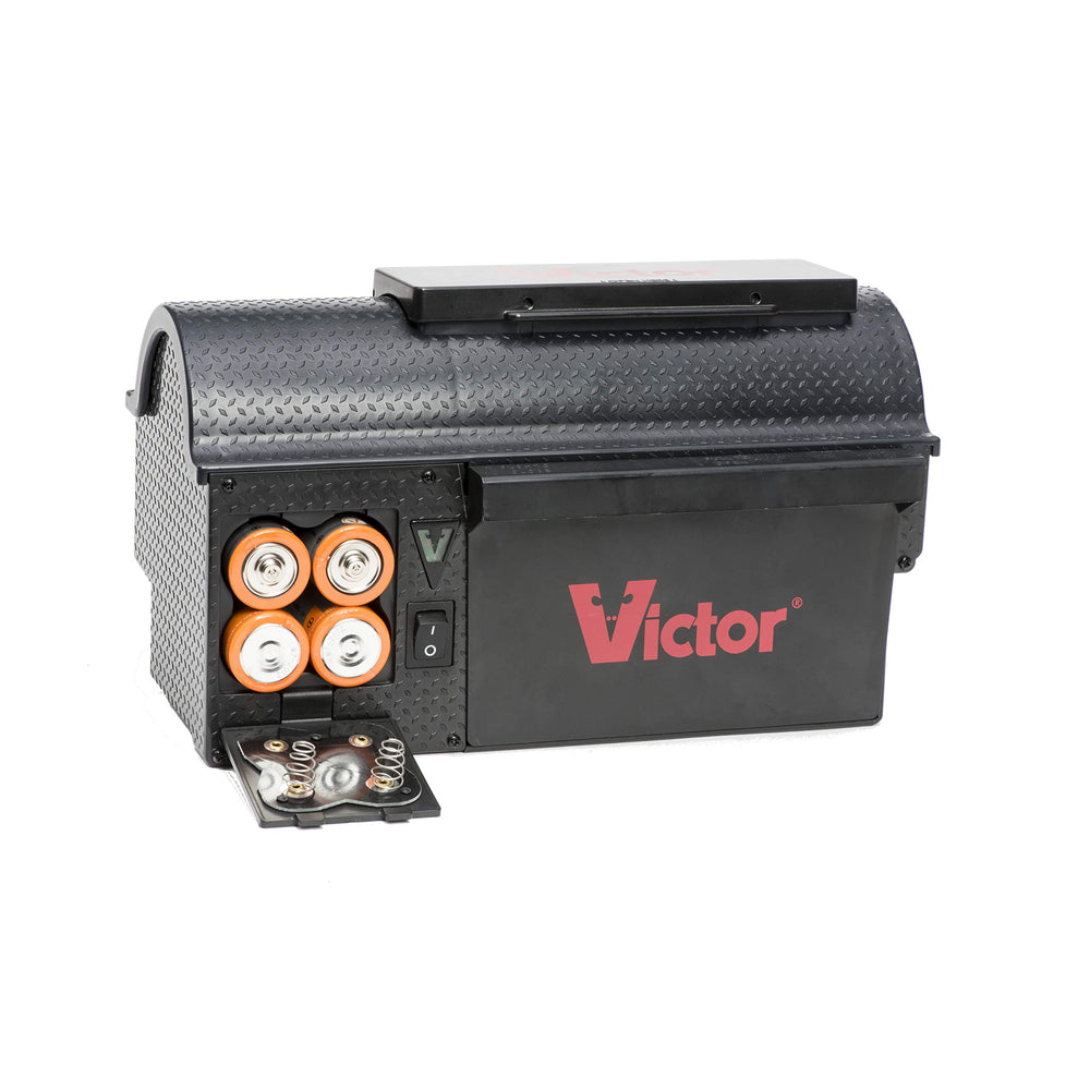 Victor retail box and label presenting product features and indoor-use guidance