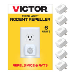 Victor PestChaser front view showing compact design and plug-in form for discreet rodent control