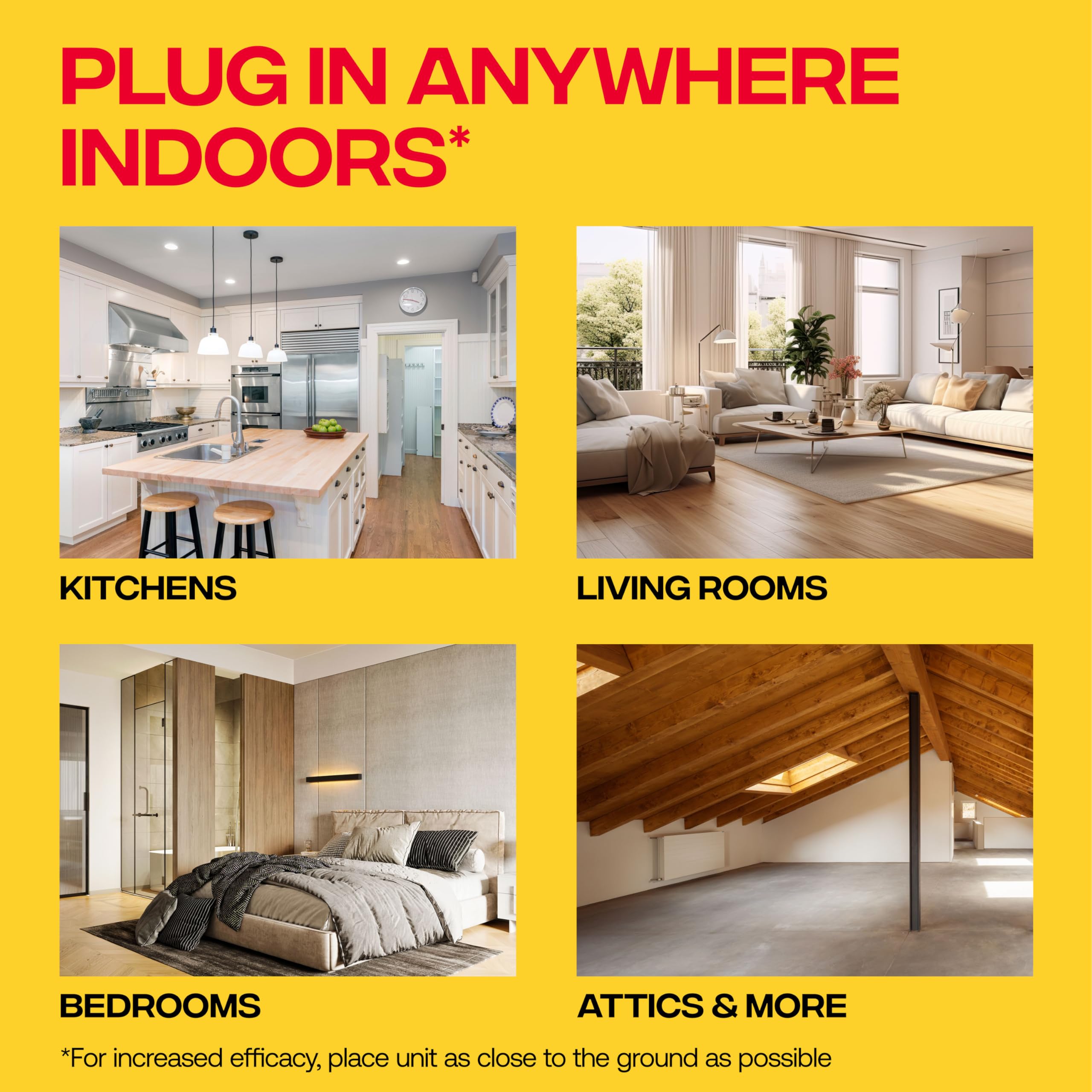 Victor PestChaser plugged into wall outlet demonstrating easy installation and continuous operation