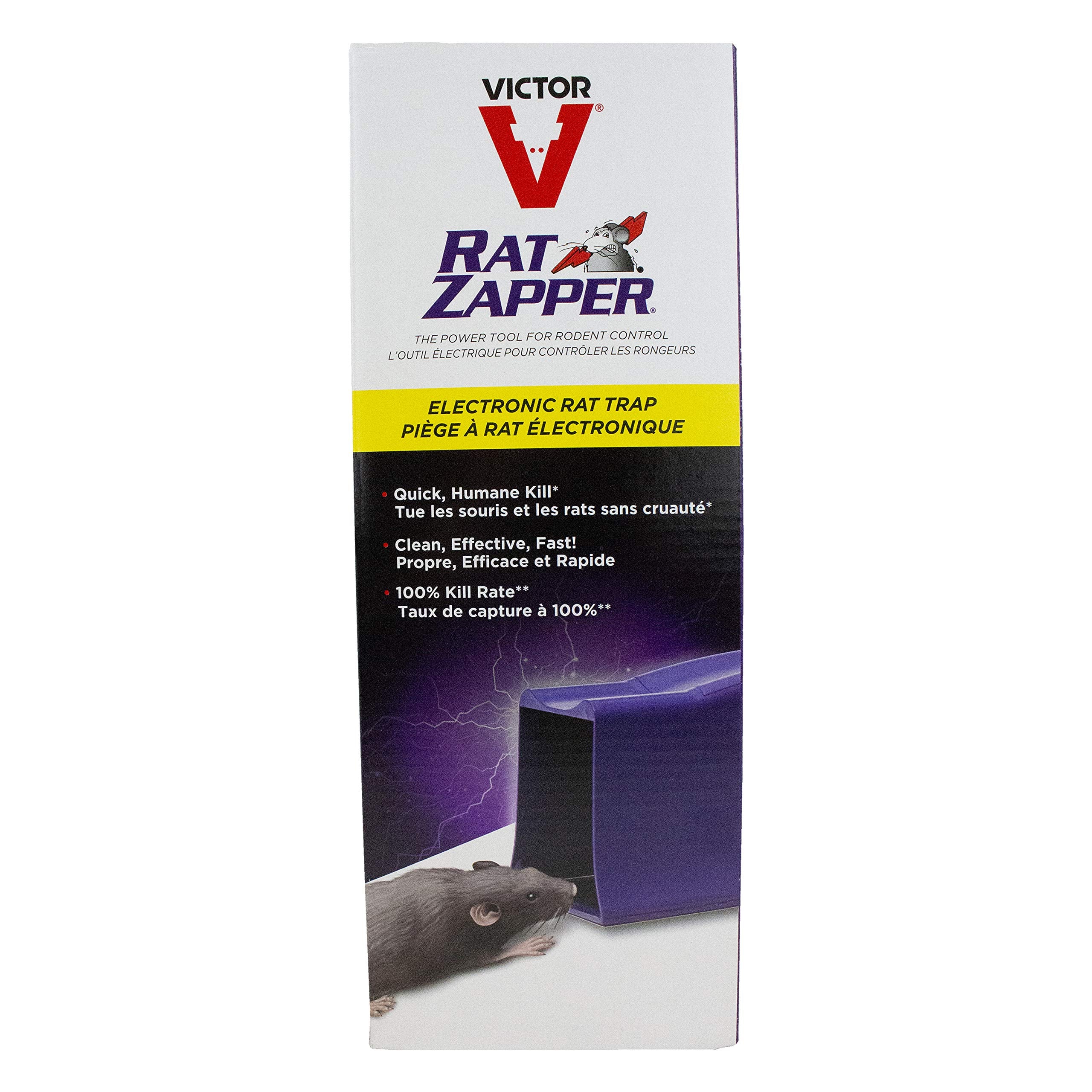 Victor rat zapper open kill chamber displaying contained design for no-touch disposal
