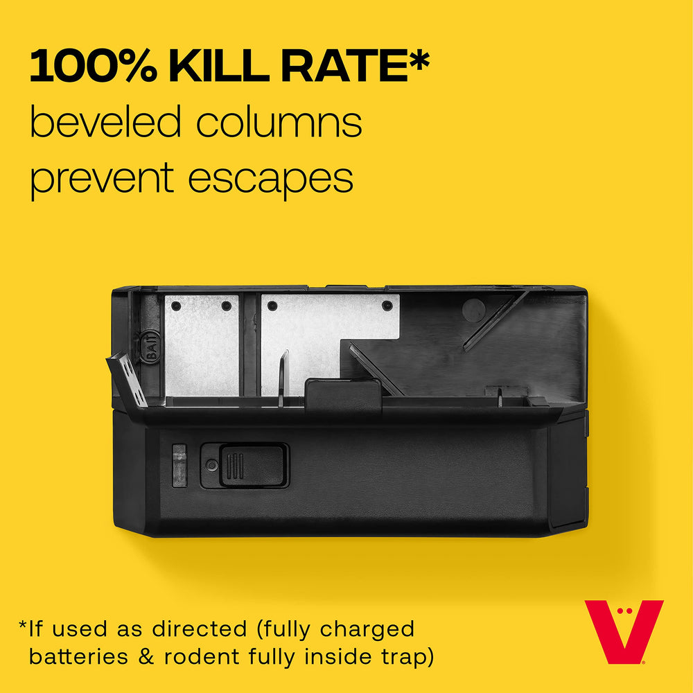 Victor removable kill chamber removed for no-touch disposal and easy cleaning benefit