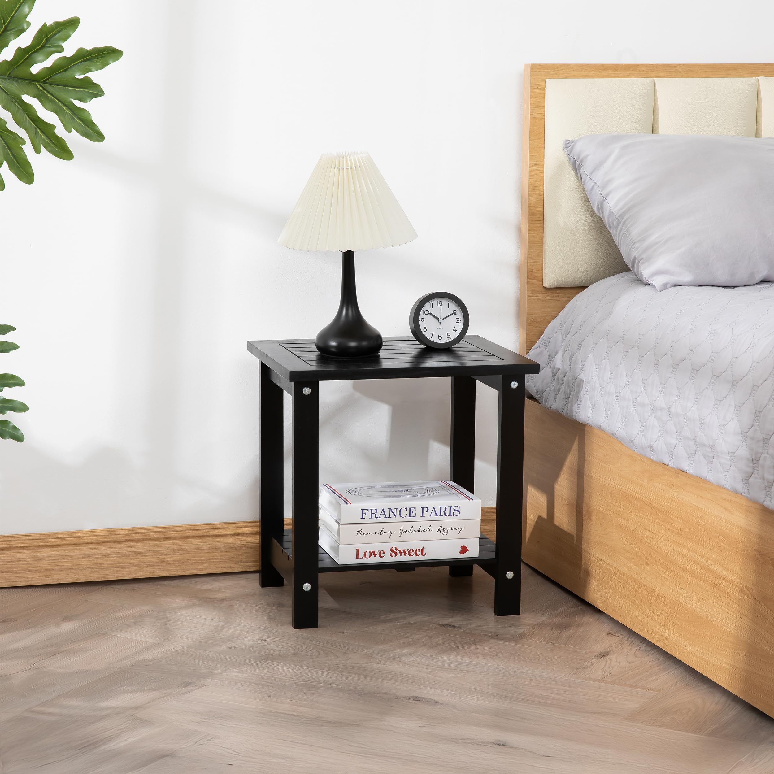 VICTORY RELAX styled as bedroom nightstand conveying bedside storage benefit