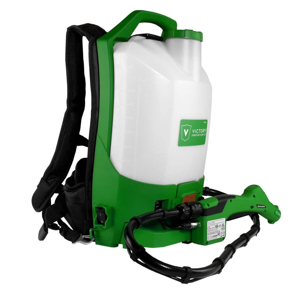VICTORY VP300ES spraying in an indoor hallway showing efficient application