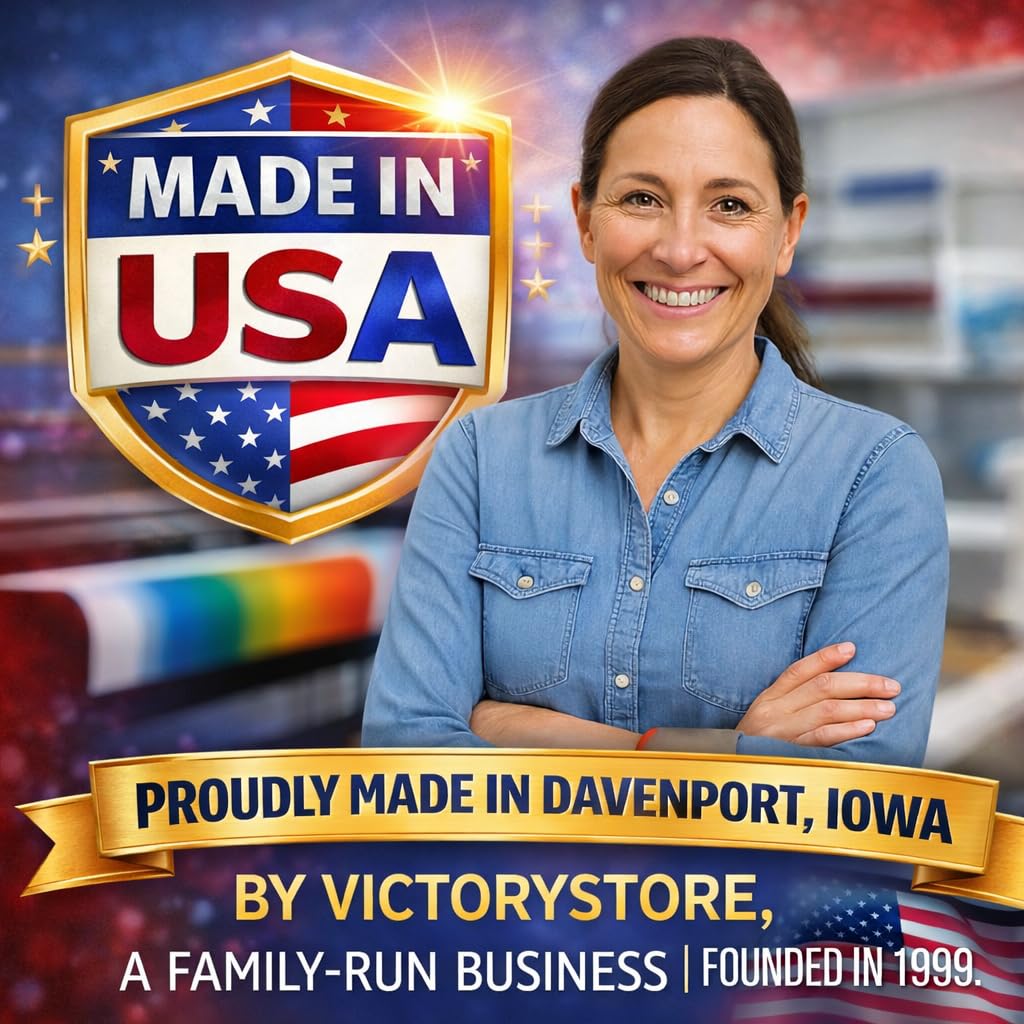 VictoryStore printed sample sign showing logo placement and sponsor recognition benefit