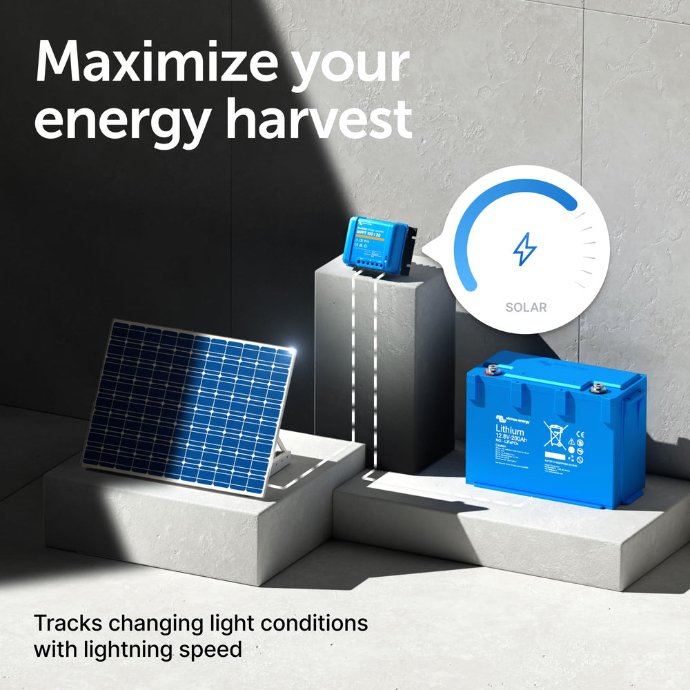 Victron Energy BlueSolar wiring diagram visualizing correct connections and simplified setup benefit