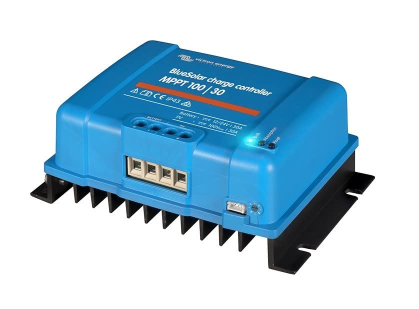 Victron Energy BlueSolar wiring detail illustrating neat routing for reliable performance