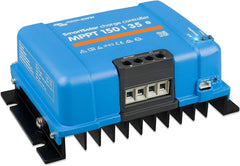 Victron Energy controller installed on DIN rail within electrical enclosure for reliable system integration benefit