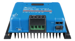 Victron Energy heatsink and terminal area close-up for durable, efficient cooling