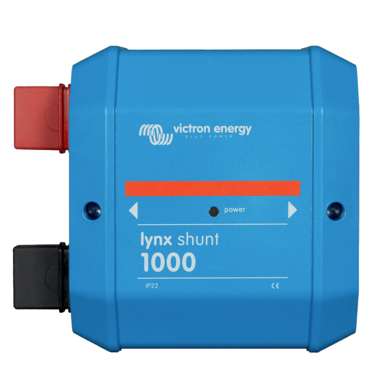 Victron Lynx Shunt front view showing compact IP22 housing and terminals for easy installation