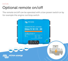 Victron Energy Orion-Tr screw terminal close-up demonstrating tool-friendly installation and secure connections