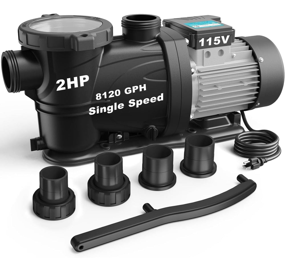 Vidapool pump front view showing durable housing and quick-connect benefit