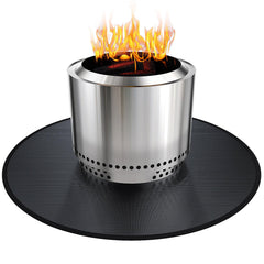 Viesembo 38-inch mat front view showing round protector and branding, protects deck surfaces