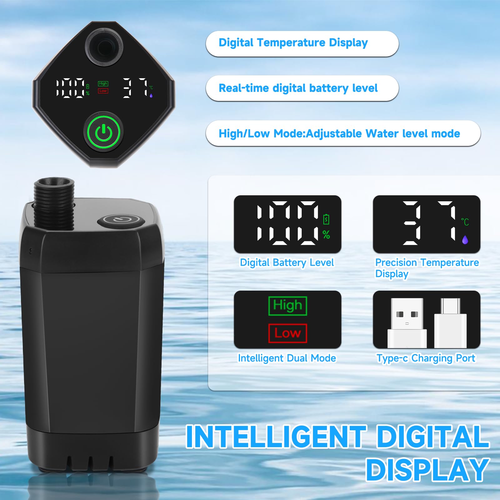 vignuto TYPE-C charge port and battery pack for fast recharging