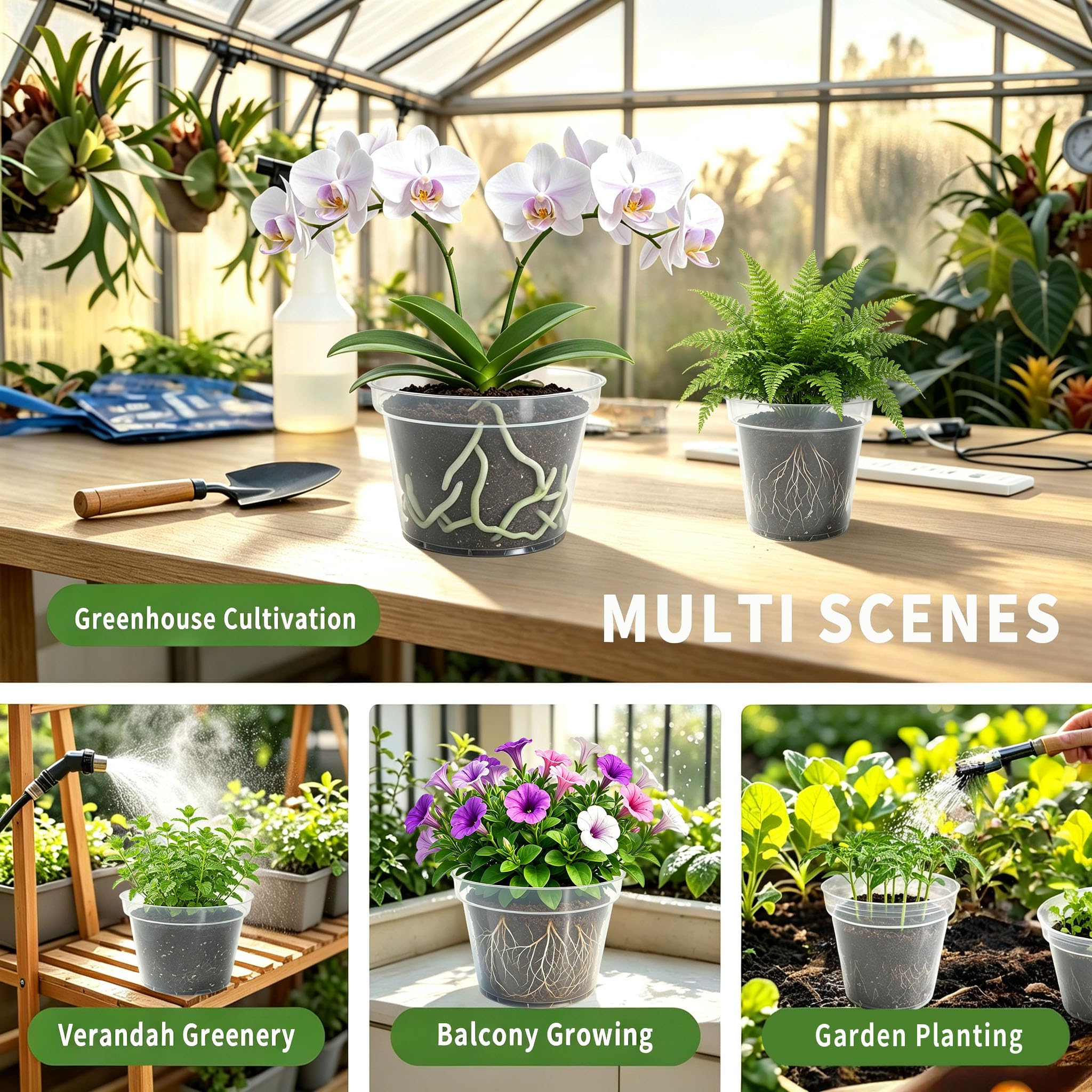 VIGORTIES pots on a sunny windowsill showing attractive indoor plant display