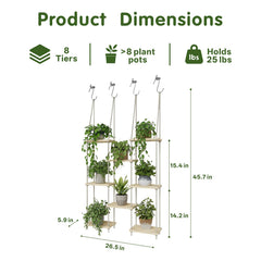 Vihawke in-use with succulents and herbs demonstrating compact vertical gardening