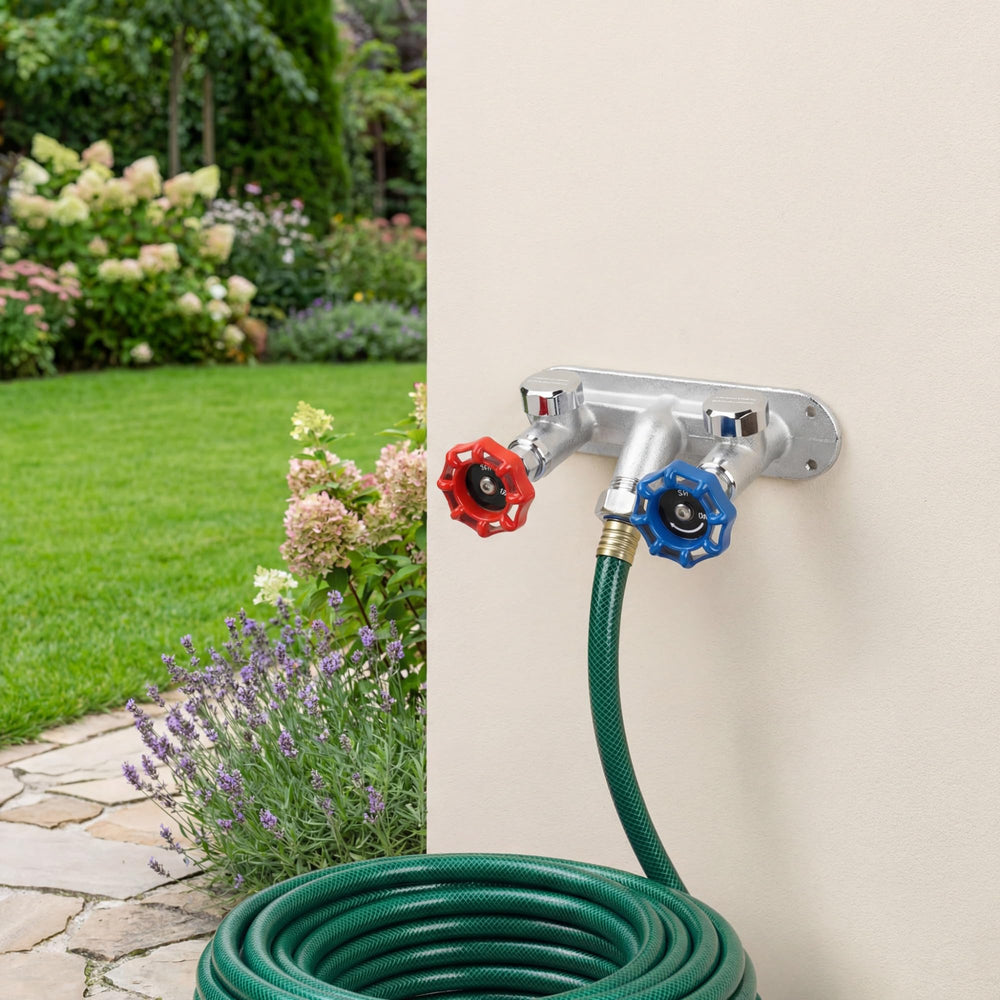 VIHOSE installed on exterior wall demonstrating frost-free positioning benefit