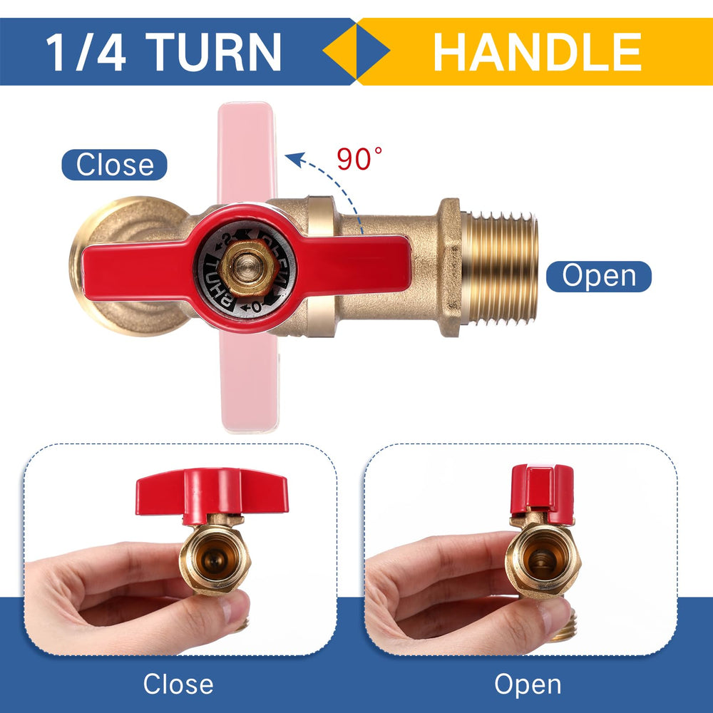 VIHOSE spigot installed on exterior wall demonstrating easy household plumbing integration